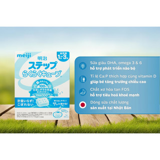 Lẻ Thanh Sữa Meiji Nội Địa Nhật Bản 1-3 Mẫu Mới 27gr