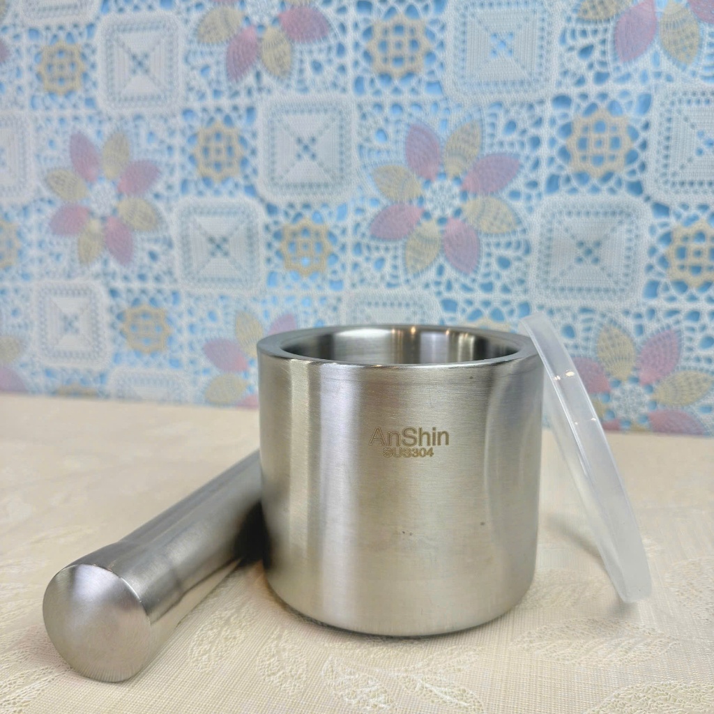 SET CỐI CHÀY BẰNG INOX - Bộ Cối Chày, Chày Cối Bằng Inox Cầm Tay Siêu Tiện Lợi - MÃ: CHAYCOI297