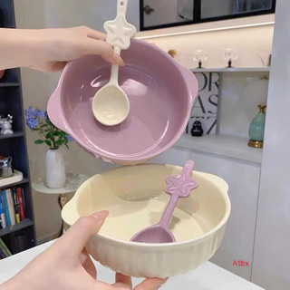 Sét bát 2 món bát + thìa màu trơn xinh xỉu 🌸 tuyển sỉ🌸