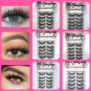 Hộp 5 đôi lông mi giả kiểu Tây siêu dày và siêu dài cho các concept makeup ấn tượng, trang điểm châu âu