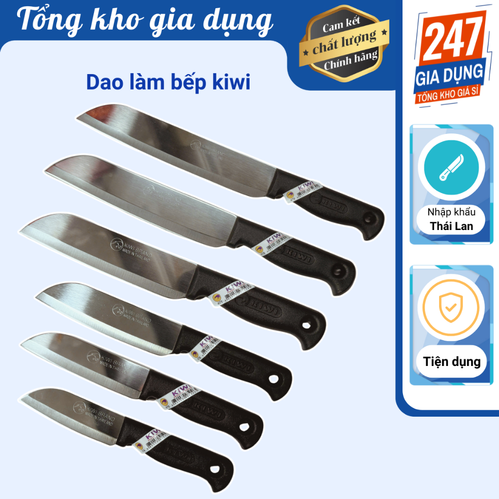 Dao làm bếp Kiwi Thái Lan size 474-475-476-477-478-479, dao bếp cán ...