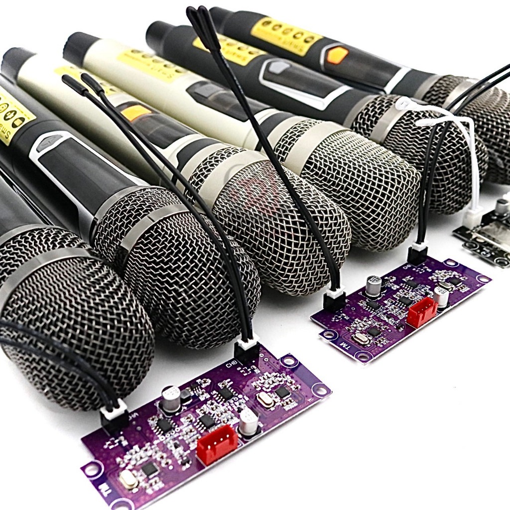 Micro loa kéo thân nhôn sóng UHF cao cấp, micro karaoke, loa kéo, loa ...