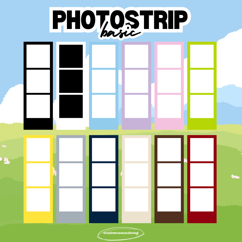 [ Photostrip Basic ]- In ảnh photostrip nền basic chất lượng cao theo ...