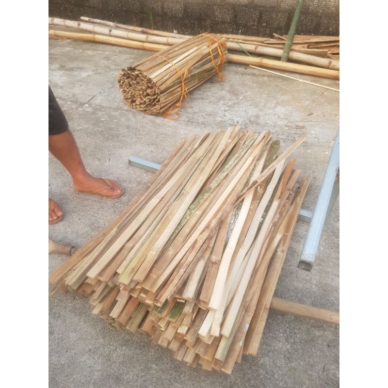 combo 10 - Thanh nan tre dài từ 20 - 100 cm ( 1m ) nan bổ sẵn từ 1,5 ...