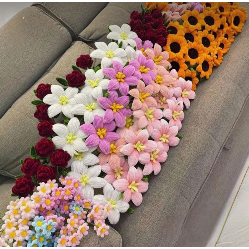 Sỉ Cành Hoa Kẽm Nhung Lọai 1 Siêu Rẻ( Tulip, Hướng Dương,Anh Túc, Cúc Họa Mi, Lavender ...)