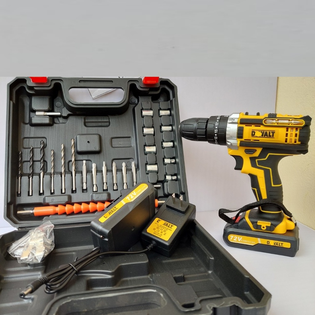 Máy Khoan Pin D.w 72v - 3 chức năng - Tặng 24 phụ kiện