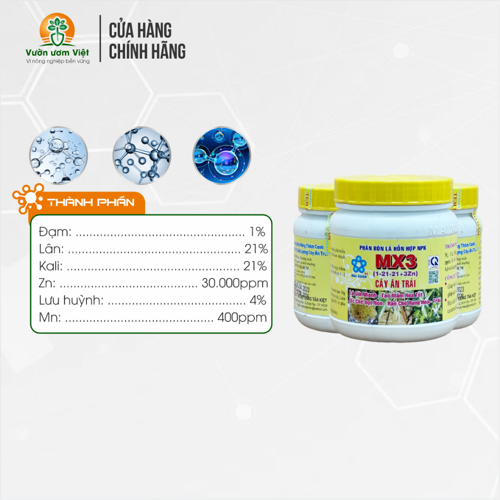 Phân bón MX3 chuyên chặn đọt, già đọt non, kích thích ra hoa cực mạnh, ra hoa đồng loạt, lá xanh tốt