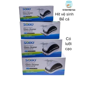 Hít Nam Châm Chà Hồ SOBO MC60 MC80 MC120 MC200 có lưỡi cạo, Hít Vệ Sinh Hồ Cá