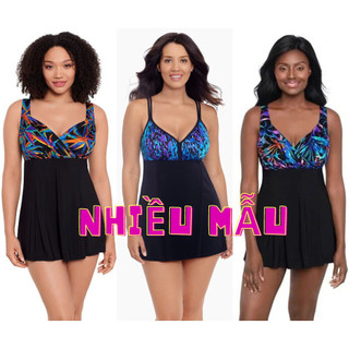 Size 10 (60-65kg) Váy bơi kín đáo che bụng, có bikini bigsize, liền quần bơi hàng vnxk của longitude