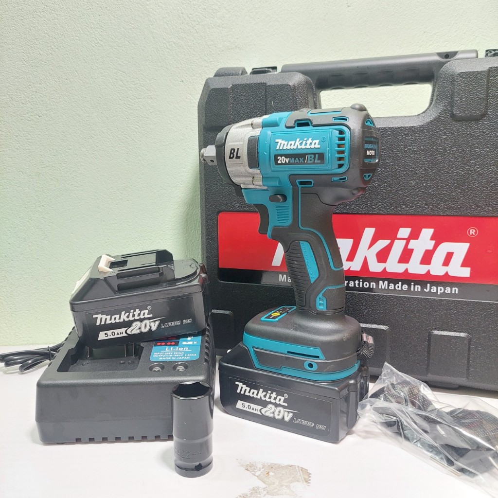 Siết bulong Makiita 20v, Chân pin thông dụng, động cơ không chổi than