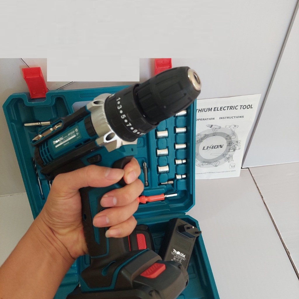 Máy Khoan Pin Ma.ki.ta 72v Thế Hệ Mới, Có Búa, Tặng 24 Phụ Kiện
