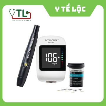 Máy đo đường huyết Accu Chek Instant kèm lọ 25 que và 10 kim
