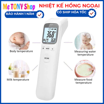 [Siêu Cần Thiết]Nhiệt kế điện tử hồng ngoại đo trán CK-T1803, Súng bắn nhiệt độ thân nhiệt, Máy đo nhiệt độ cảm ứng scan