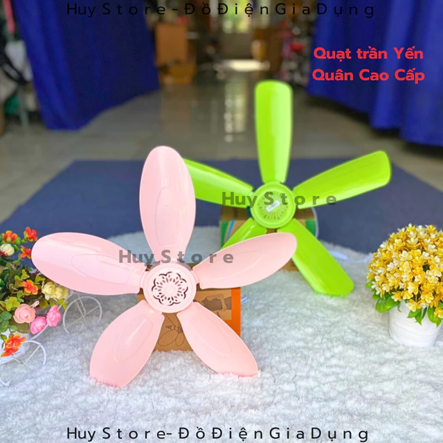 Quạt Trần Mini Mini Hong Ying Nhỏ Gọn Tiện Lợi, Quạt Trần treo màn Mini Hong Ying HY-850 5 Cánh Siêu Mát Huy Store