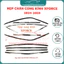 Nẹp chân cong kính, chân kính xe Mitsubishi Xforce 2024 2025 chất liệu INOX sáng đẹp