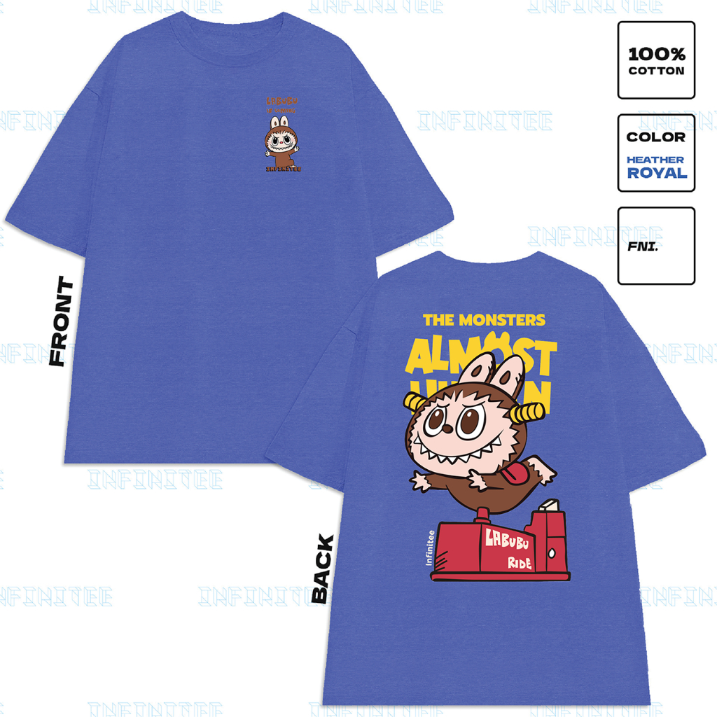 Áo thun INFINITEE Fni24050 Thun 100% Cotton - form rộng Unisex.