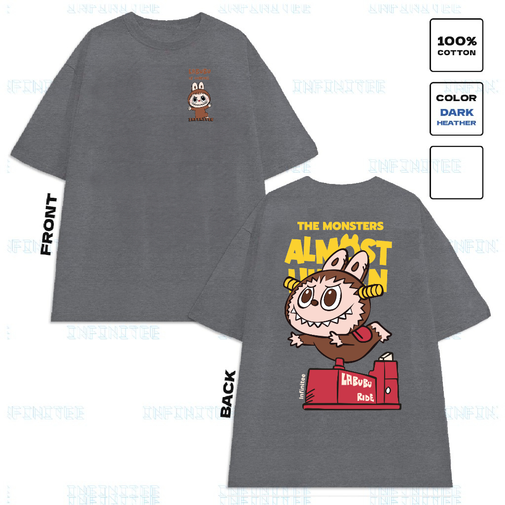 Áo thun INFINITEE Fni24050 Thun 100% Cotton - form rộng Unisex.
