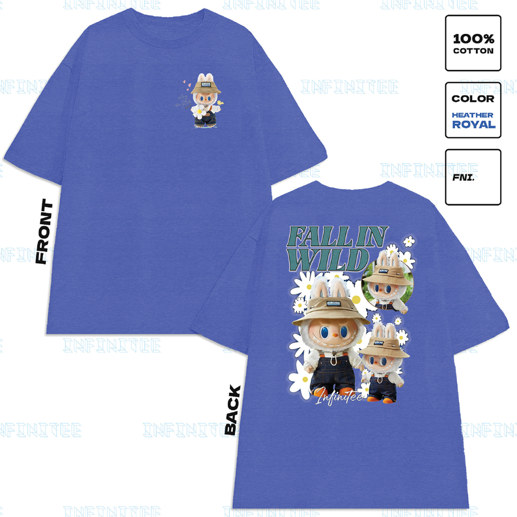 Áo thun INFINITEE Fni24049 Thun 100% Cotton - form rộng Unisex.