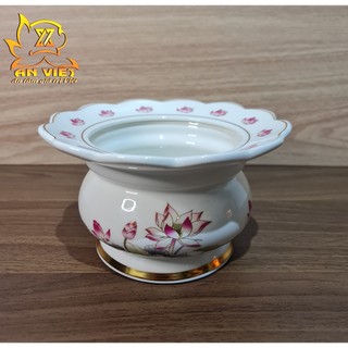 Bộ Thờ Cúng Gốm Sứ Trắng Hoa Sen - DTC2405 - Hoa Sen