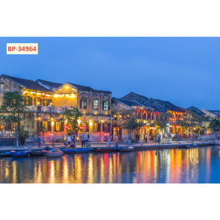 Tranh Hồng Kông in VẢI LỤA SIM SA dày dặn, xé không rách tặng keo và dụng cụ dán