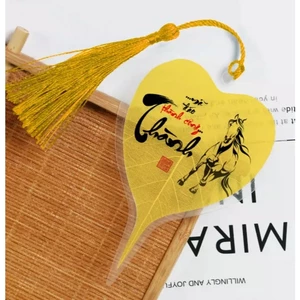 🌸Hàng Chất🌸 Lá bồ đề tâm phật may mắn bình an , đã ép plastic