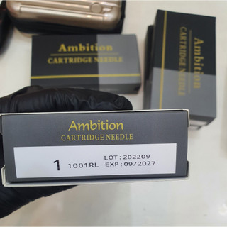 -(1 hộp 20 kim ) Kim máy Pen, thương hiệu Ambition, kim màu xám khói dùng cho thợ xăm chuyên nghiệp