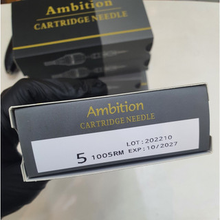 -(1 hộp 20 kim ) Kim máy Pen, thương hiệu Ambition, kim màu xám khói dùng cho thợ xăm chuyên nghiệp