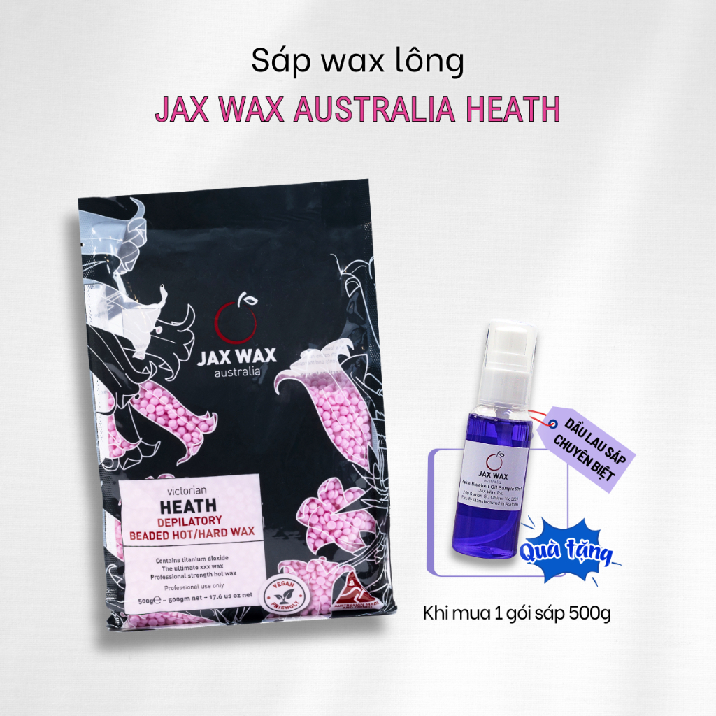 Sáp wax lông Jax Wax Australia Heath 500g - Wax sạch mọi loại lông từ ...
