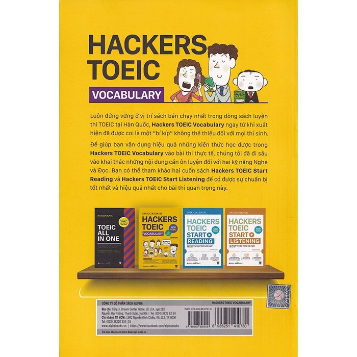 Sách - Hackers TOEIC Vocabulary - Từ cơ bản đến nâng cao (Gamma Books)