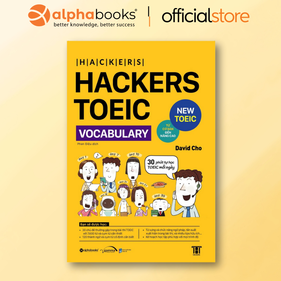 Sách - Hackers TOEIC Vocabulary - Từ cơ bản đến nâng cao (Gamma Books)
