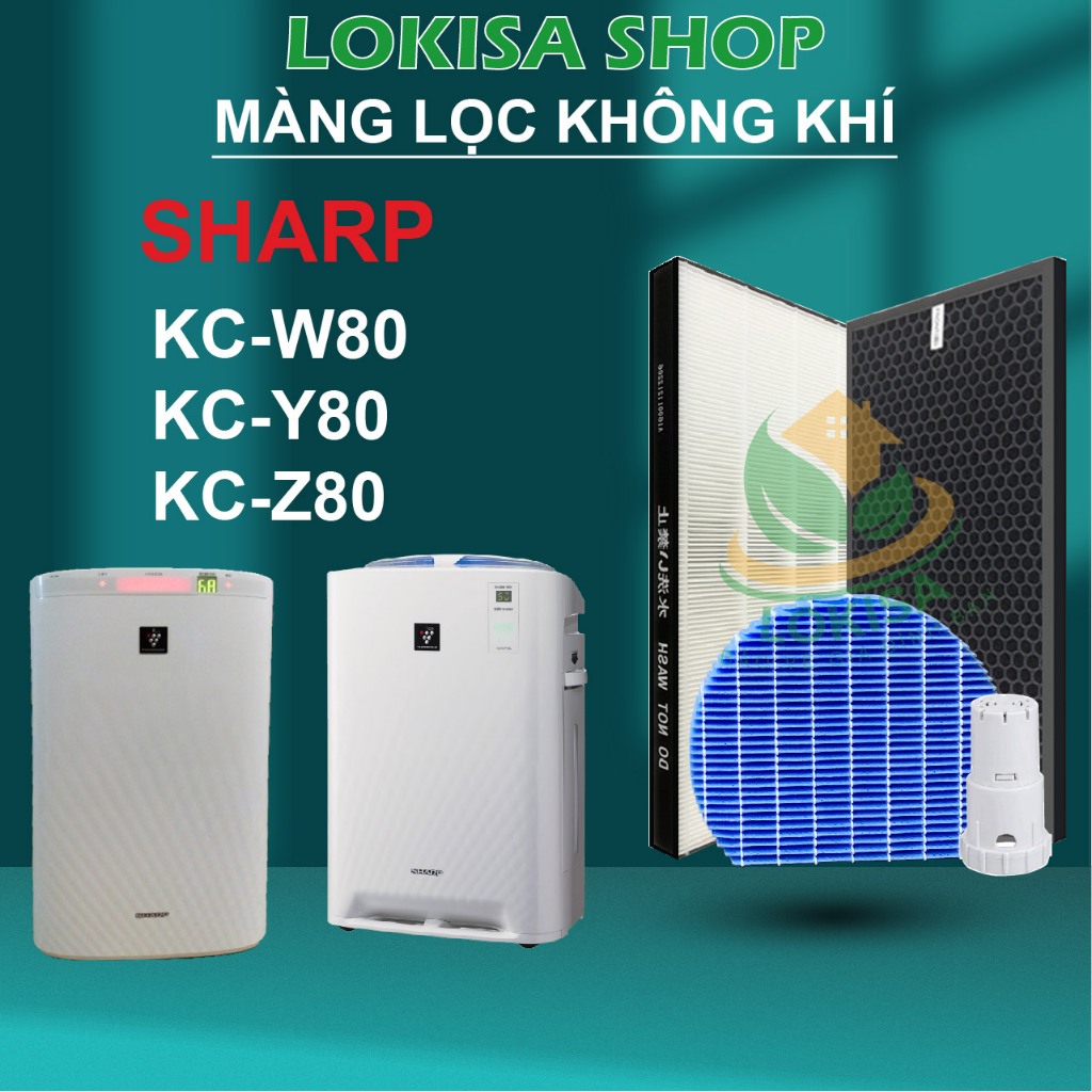 Màng lọc không khí sharp KC-W80 Y80 Z80, Màng lọc hepa sharp, Màng lọc ...