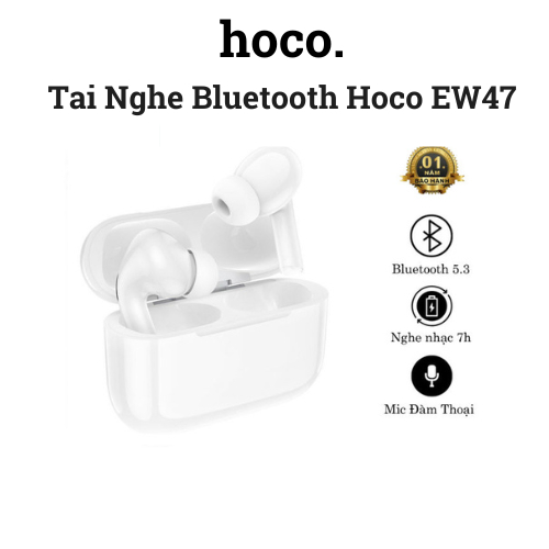 Tai nghe bluetooth không dây HOCO EW47 - V5.3 chính hãng, phiên bản 7H ...