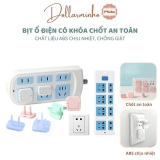 <SL 1c> Bịt Ổ Điện Có Khóa Chốt An Toàn Dollar Minho