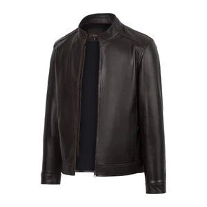Áo da nam, áo da thật cao cấp chính hãng Fttleather Racer Jacket Da Bò Trơn/ Da Cừu Trơn - AD201