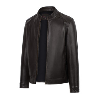 Áo da nam, áo da thật cao cấp chính hãng Fttleather Racer Jacket Da Bò Trơn/ Da Cừu Trơn - AD201