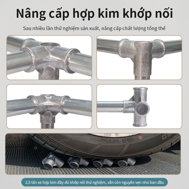 Li Gou tủ quần áo vải hợp kim Tủ quần áo Khung tủ quần áo 80-205cm dày 20mm dễ lắp đặt chống ẩm không gỉ