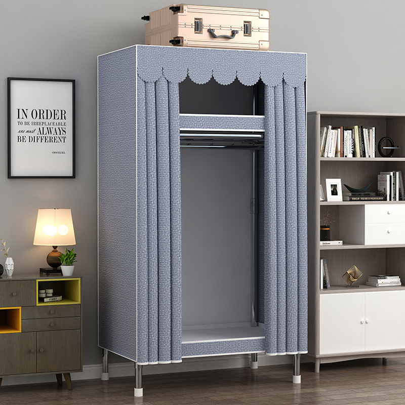 Li Gou tủ quần áo vải hợp kim Tủ quần áo Khung tủ quần áo 80-205cm dày 20mm dễ lắp đặt chống ẩm không gỉ