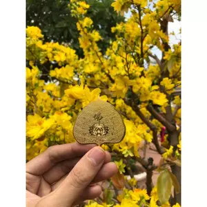 🌸Hàng Chất🌸 LÁ BỒ ĐỀ MẠ VÀNG MAY MẮN - ốp ví, ốp điện thoại tài lộc [bằng kim loại]