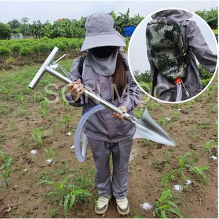 XẺNG BÓN PHÂN TỰ LẤP INOX SIÊU DÀY - (Loại 2 tay cầm) dụng cụ nông nghiệp, dụng cụ bón phân INOX