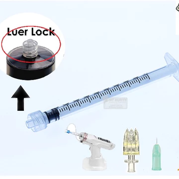 combo 10 cây Bơm kim tiêm xilanh xoắn Luer-Lock tiết kiệm tinh chất tiêm prp lắp đầu kim meso 34G MPV 1ml 3ML 5ml 10ml