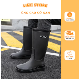 Ủng đi mưa nam,ủng cao cổ chống trơn nhựa cao cấp