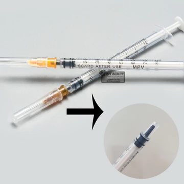 10 Bơm tiêm MPV 1ml 25G 26G 13mm xilanh 1cc tiết kiệm tinh chất tiêm cá hồi căng bóng prp lắp đầu kim meso
