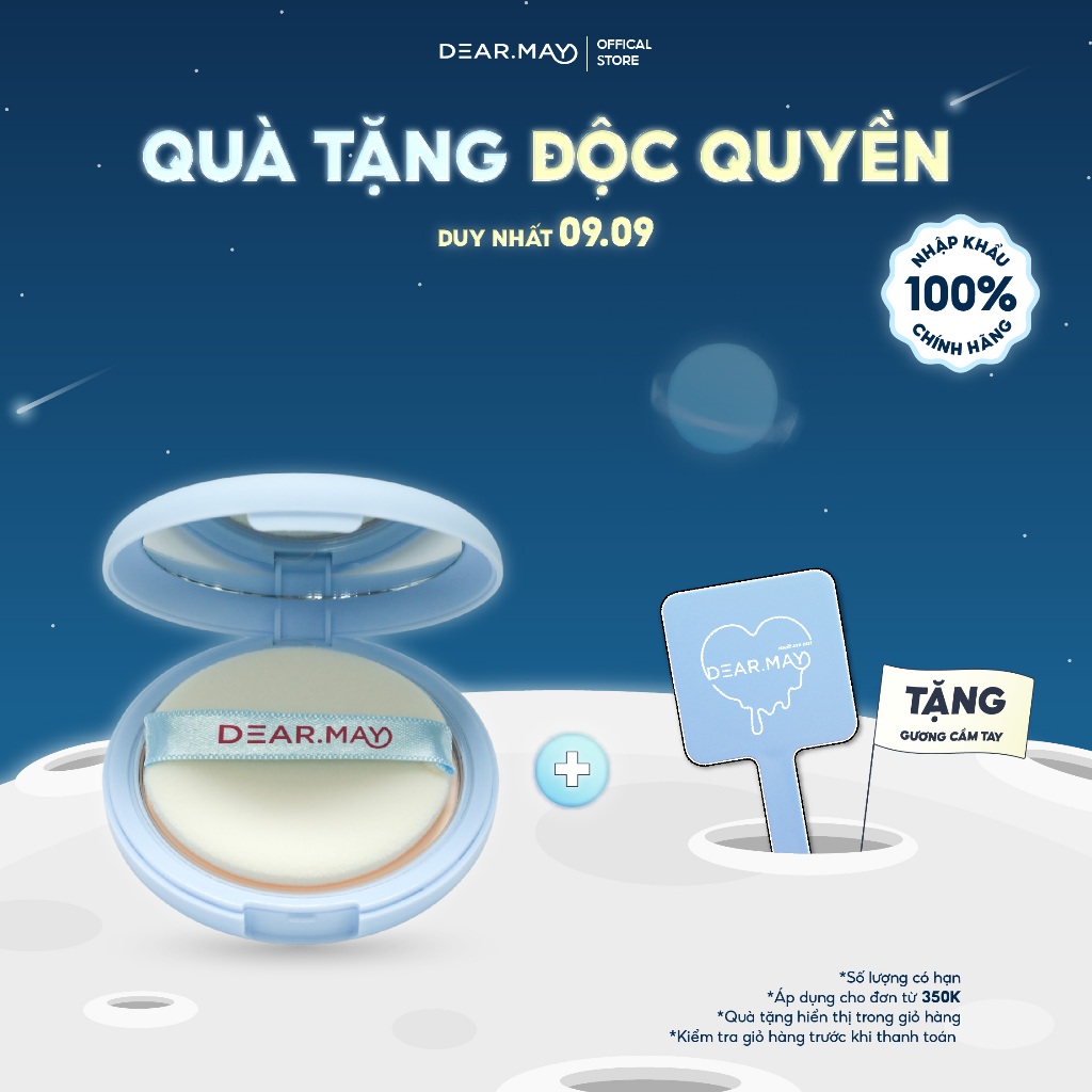 [ 9.9 BACK TO SHOOL] Phấn Phủ Dạng Nén Kiềm Dầu Dearmay California Cherry Sebum Pact 12g