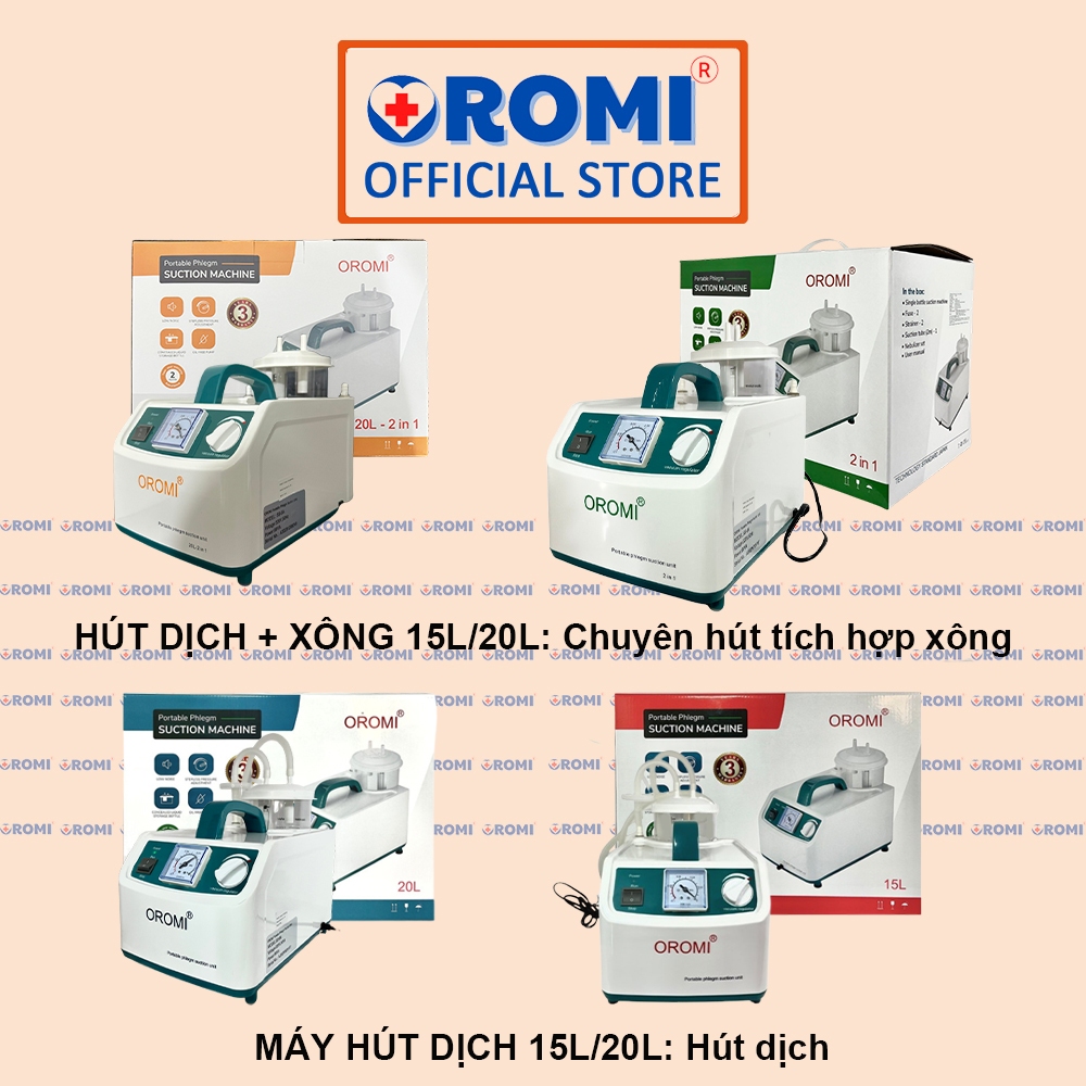 Máy hút dịch 1 bình dành cho người lớn và trẻ em OROMI SS-6A - Bảo hành chính hãng