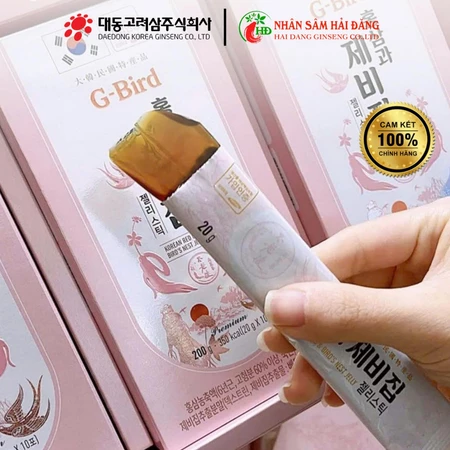 Thạch yến sào hồng sâm Daedong chính hãng Hàn Quốc 30gói