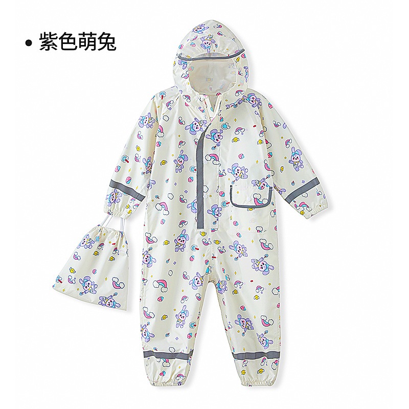 Áo Mưa Body, Aó Mưa Jumpsuit Liền Thân Chất Liệu Oxford Cao Cấp An Toàn Cho Bé (AMLT04)