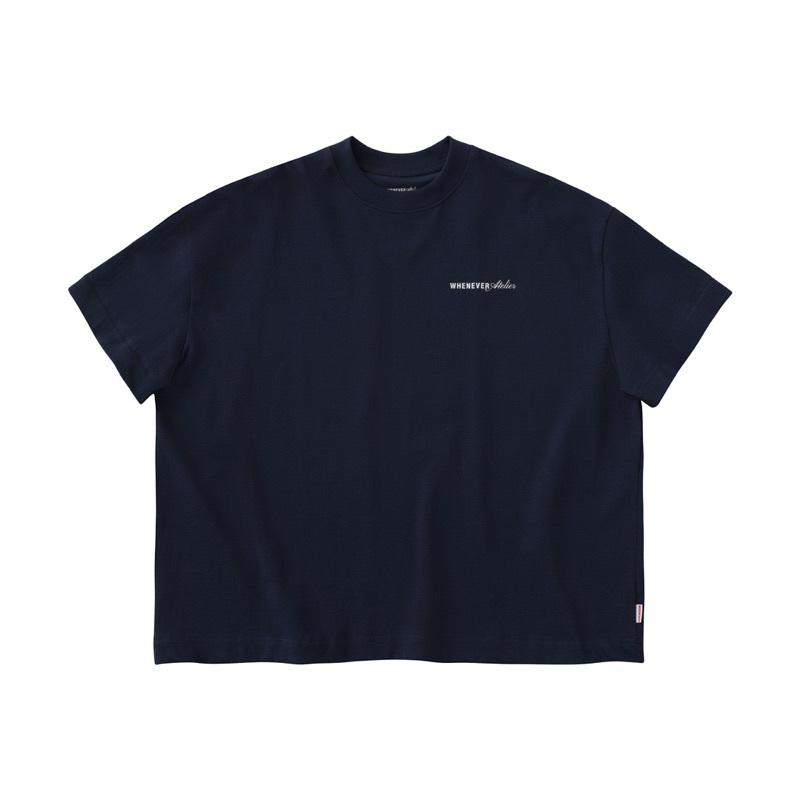 “WHENEVER” LOGO OVERSIZE T-SHIRT / NAVY | Shopee Việt Nam