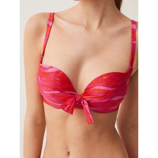Áo bơi, áo bikini đi biển màu hồng đậm, quả ngang và quả tròn có đệm hàng xuất khẩu của hãng OVS