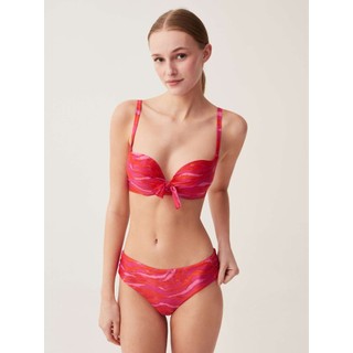 Áo bơi, áo bikini đi biển màu hồng đậm, quả ngang và quả tròn có đệm hàng xuất khẩu của hãng OVS