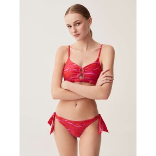 Áo bơi, áo bikini đi biển màu hồng đậm, quả ngang và quả tròn có đệm hàng xuất khẩu của hãng OVS